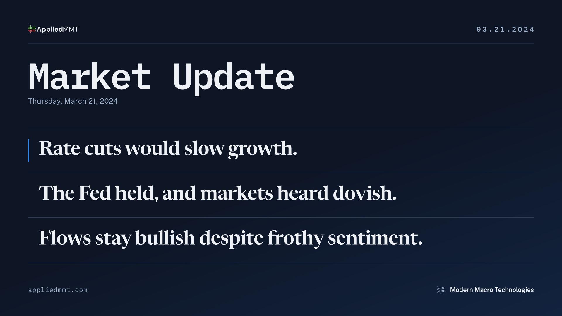 Market Update — Thursday, March 21, 2024