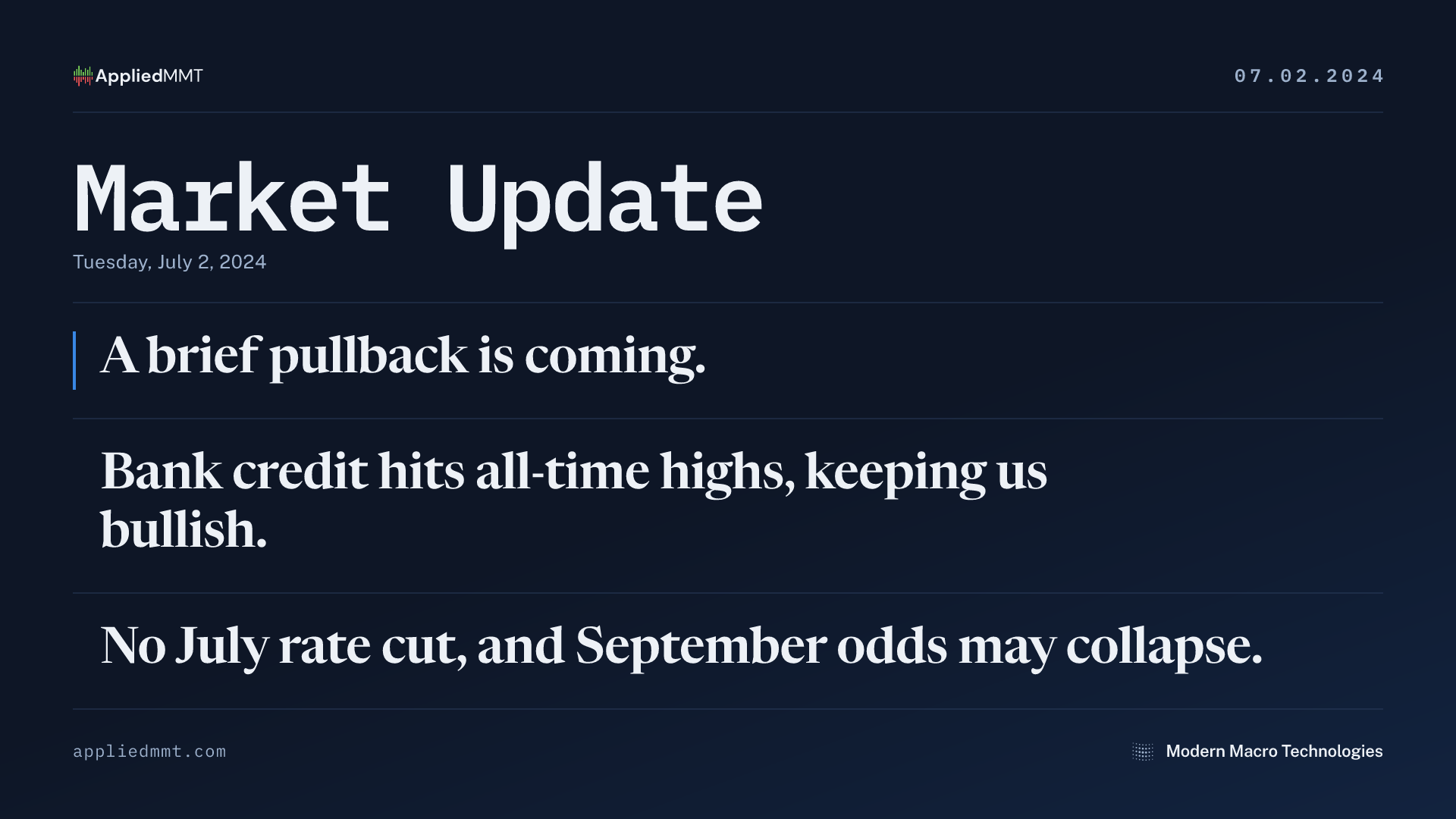 Market Update — Tuesday, July 2, 2024